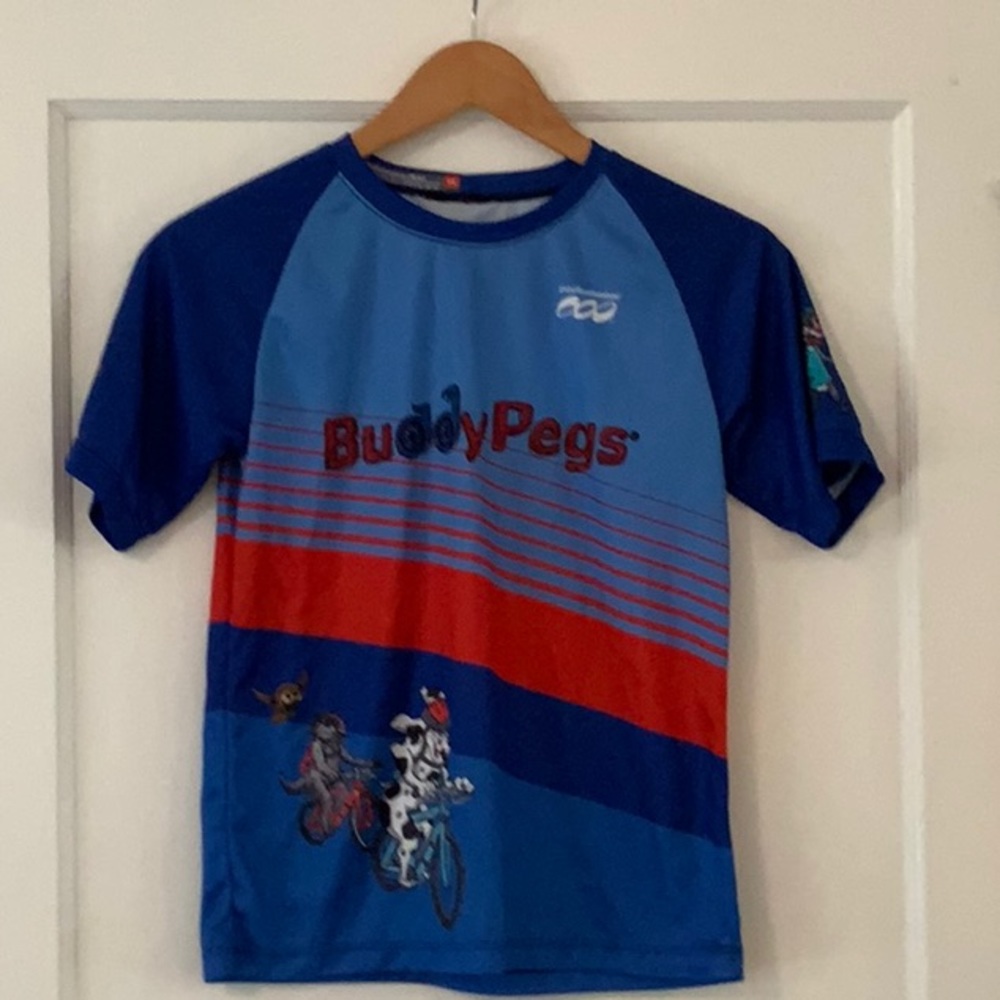 Boys Cycling Mountain Biking Jersey - youth L